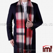 Мужской кашемировый зимний клетчатый шарф, зимний шарф, мягкие элегантные длинные модные шарфы с запахом